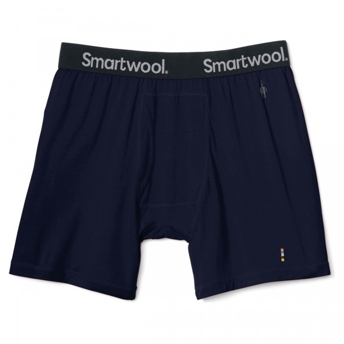 Boys' Navy & Heather Grey Baltic Boxer Briefs in 100% Cotton