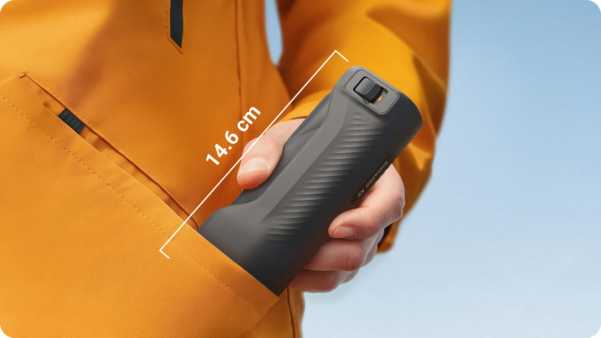 Palm-sized and portable.