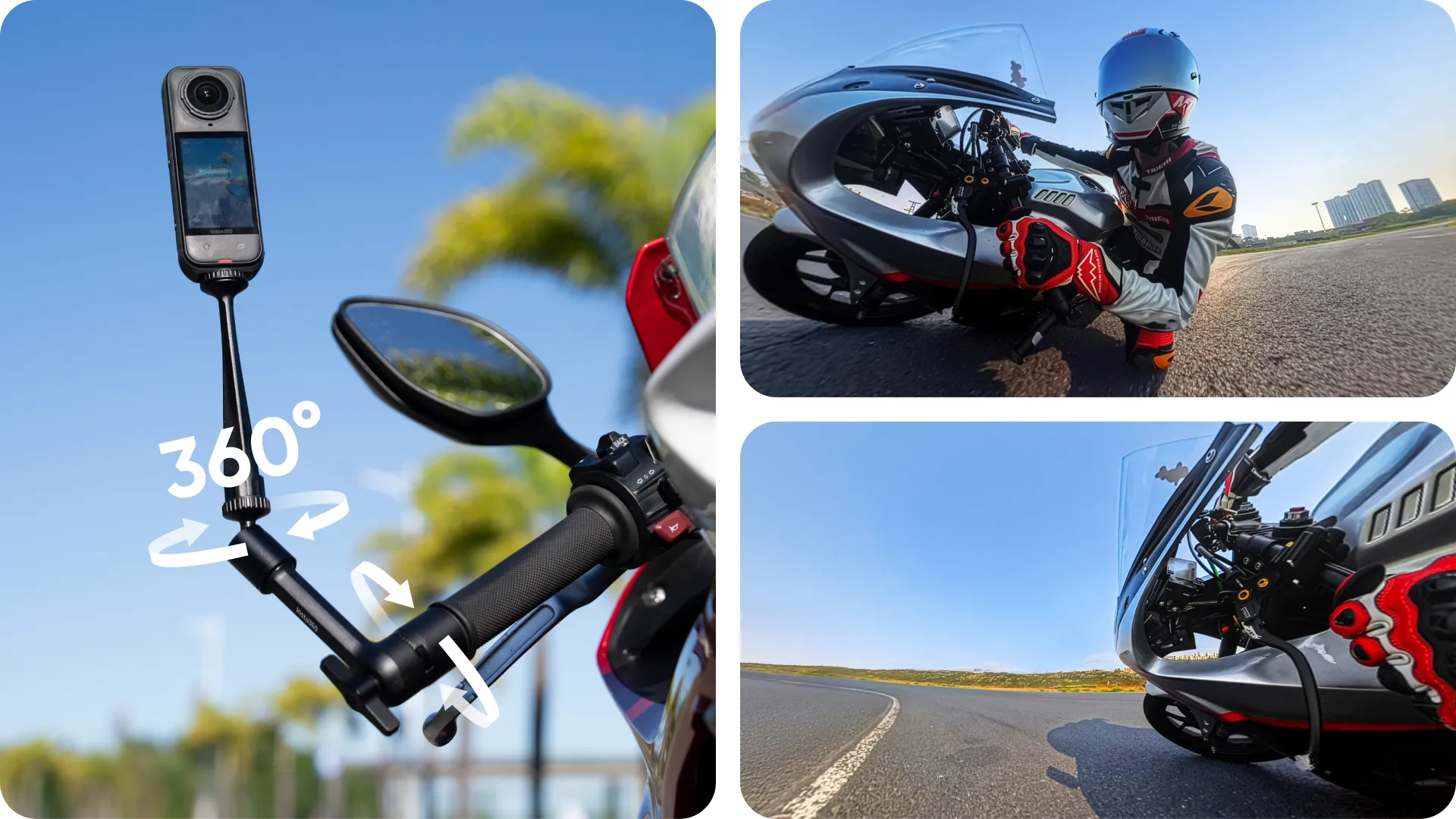 Capture every angle of your ride.
