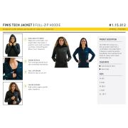 Finis - Hanorac tehnic cu fermoar pentru femei Tech Jacket - negru