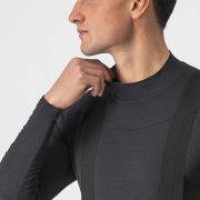 Castelli - bluza corp ciclism maneca lunga Bandito Wool LS base layer - negru