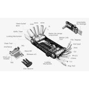 Topeak - set chei bicicleta Mini PT 30 multitool - auriu