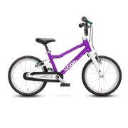 Woom - bicicleta copii 16&quot; Woom 3, varsta recomandata 4-6 ani (105-120cm) - 5,4kg - mov intens alb