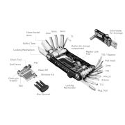 Topeak - cheie multifunctionala bicicleta Ninja Master multitool + ToolBox PT30