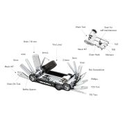 Topeak - cheie multifunctionala bicicleta Ninja Master multitool + ToolBox T20