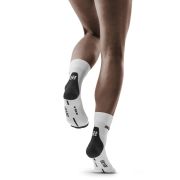 CEP - sosete scurte de compresie 16cm, pentru femei Short Socks 3.0 - alb gri inchis