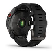 Garmin - Epix Gen 2 Sapphire smartwatch premium cu GPS si AMOLED - ramă gri din titanium DLC, carcasă neagră si curea din silicon neagră