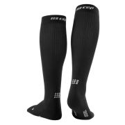 CEP - Sosete compresie alergare pentru femei Xtra mile women socks - negru alb