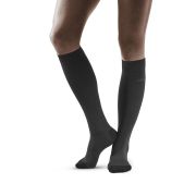 CEP - Sosete lungi compresie pentru femei Business Commuter Tall Compression women Socks - negru gri