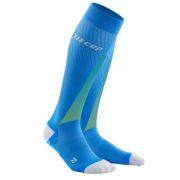 CEP - Sosete scurte compresie pentru femei Pro ultralight women socks - albastru electric gri deschis