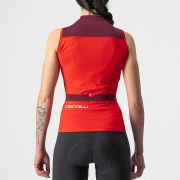 Castelli - tricou pentru ciclism fara maneci pentru femei Solaris sleeveless jersey - rosu visiniu