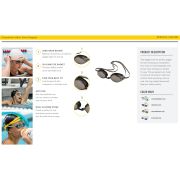 Finis - ochelari inot adulti Tide Goggles - argintiu oglinda alb