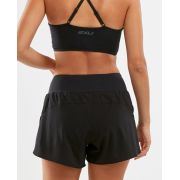 2XU - Pantaloni scurti de alergare pentru femei XVENT 4&quot; Short - negru gri