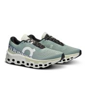 On Cloudmonster 2 - pantofi alergare pentru barbati - gri mineral albastru verde deschis aloe