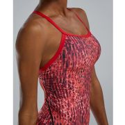 TYR - costum baie intreg pentru femei - Atolla Diamondfit - rosu multicolor