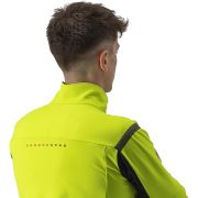 Castelli - Jacheta ciclism vreme rece sau iarna Perfetto RoS Convertible Jacket - galben fluo