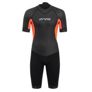 Orca - costum neopren ape deschise pentru barbati maneca scurta Vitalis OW Shorty - negru portocaliu