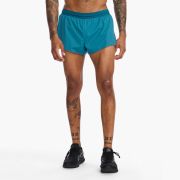 2XU - Pantaloni scurti de alergare pentru barbati Light Speed 3&quot; Short - albastru Oceanside Reflectorizant