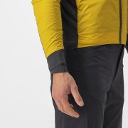 Castelli - Jacheta ciclism vreme rece si vant, maneca lunga Unlimited Puffy Jacket - galben Goldenrod gri inchis