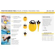 Finis - labe inot pentru adulti Positive Drive - galben negru