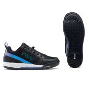 Northwave Clan 2 - pantofi ciclism pentru femei flat MTB AM - negru albastru opal alb