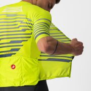 Castelli - tricou pentru ciclism cu maneca scurta Climbers 3.0 SL jersey - galben fluo gri reflect