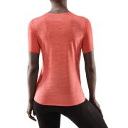 CEP - tricou alergare cu maneci scurte pentru femei Run Shirt Short Sleeve - portocaliu deschis coral