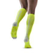 CEP - Sosete compresie alergare pentru barbati 3.0 men socks - galben lime gri deschis