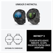 Garmin INSTINCT 3 - 50 mm AMOLED negru - smartwatch robust cu GPS