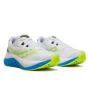 Saucony - pantofi alergare pentru barbati - Endorphin Speed 4 - Alb albastru white I viziblue