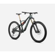 Orbea RALLON M-LTD 2024 - bicicleta Enduro MTB - verde Forest Green Carbon View (Matt-Gloss)-Blue Stone (Gloss)