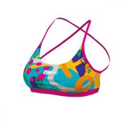 Z3R0D - sutien Costum baie femei two pieces - rosu galben albastru Expressive Resort