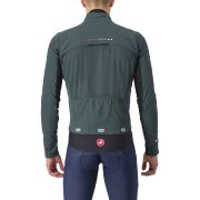 Castelli - Jacheta ciclism vreme rece sau iarna,  Alpha Doppio RoS Jacket - verde inchis rover negru