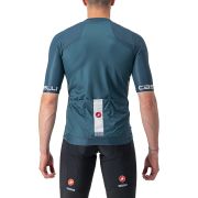 Castelli - tricou ciclism barbati cu maneca scurta Entrata VI jersey - albastru turcoaz inchis