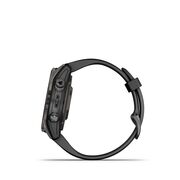 Garmin - epix Pro 42mm Gen 2s Sapphire smartwatch premium AMOLED - ramă gri din titanium DLC si curea din silicon neagră