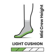 Smartwool - sosete sport femei Hike Light Cushion Mid Crew socks - gri inchis albastru