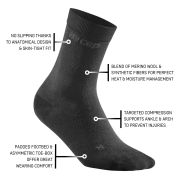 CEP - Sosete compresie scurte barbati Business all day Compression Mid Cut Socks - negru