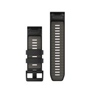 Garmin curea silicon QuickFit 26 - negru gri Black | Pebble Gray Silicone