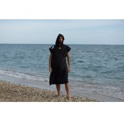 Z3R0D - Prosop tip poncho TRANSITION towel - negru