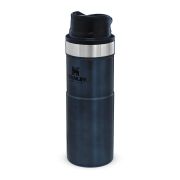 Stanley - termos tip cana cu buton Trigger Action Travel Mug - alb inchis intuneric - 470 ml