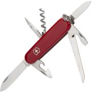 Victorinox - briceag camper, 13 functii - argintiu rosu