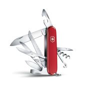 Victorinox - briceag pliabil Huntsman, 15 functii - argintiu rosu