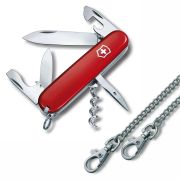 Victorinox - lant metalic pentru briceag, 2 carabine metal chain - argintiu