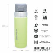 Stanley - termos tip bidon apa GO Quick Flip Water Bottle - verde deschis lamaie - 1.06 Litri