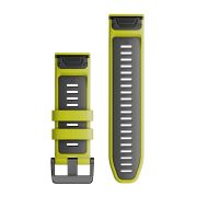 Garmin QuickFit 26 - curea silicon - verde Lime|gri