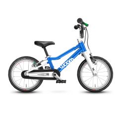 Woom - bicicleta copii 14&quot; Woom 2, varsta recomandata 3-4,5 ani (95-110cm) - 5kg - albastru intens sky alb