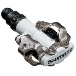 Shimano - pedale bicicleta MTB PD-M520W SPD pedals, fara catadioptrii - alb