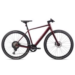 Orbea Vibe H10 2022 - bicicleta electrica pentru oras - rosu Metallic Dark Red