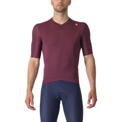 Castelli - tricou ciclism cu maneca scurta pentru barbati Espresso Jersey - visiniu bordo