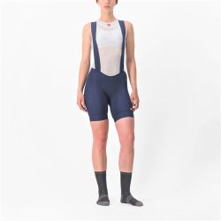 Castelli - pantaloni scurti ciclism cu bretele pentru femei Endurance bibshorts - albastru inchis